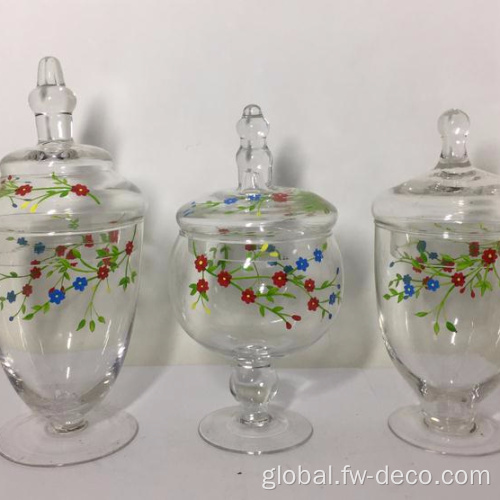 Cheap Price Mini Candy Jar Wholesale Candy Jar Apothecary Stem glass candy jar Supplier